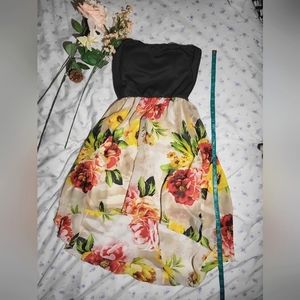 [Love J] Strapless floral dress